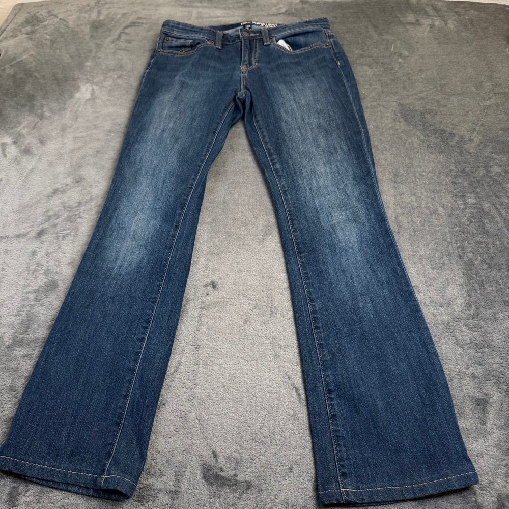 Gap Perfect Boot Jeans Womens Size 2 /26 Blue Stretch Denim Regular Fit